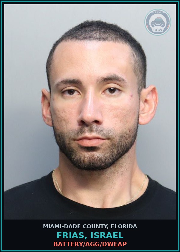 Booking mugshot of FRIAS, ISRAEL in Miami-Dade County