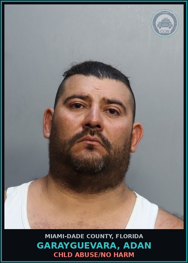 Booking mugshot of GARAYGUEVARA, ADAN in Miami-Dade County