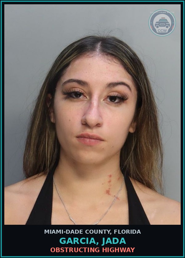 Booking mugshot of GARCIA, JADA in Miami-Dade County