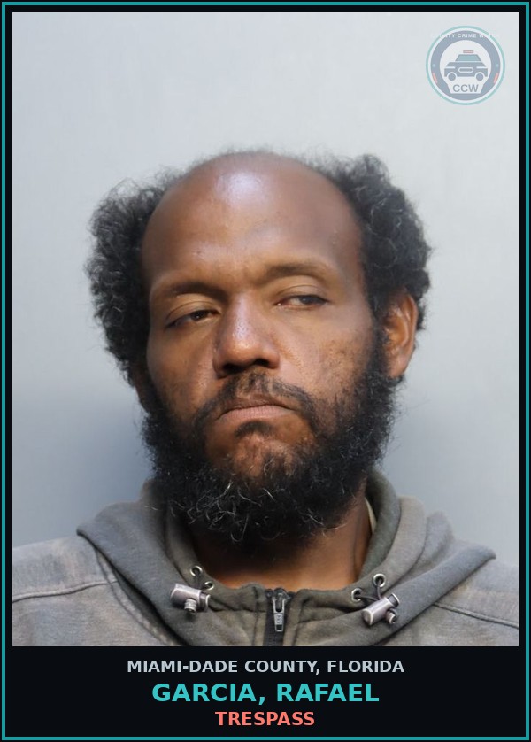 Booking mugshot of GARCIA, RAFAEL in Miami-Dade County