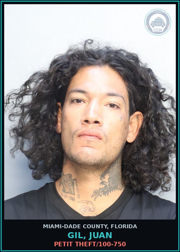 Booking mugshot of GIL, JUAN in Miami-Dade County