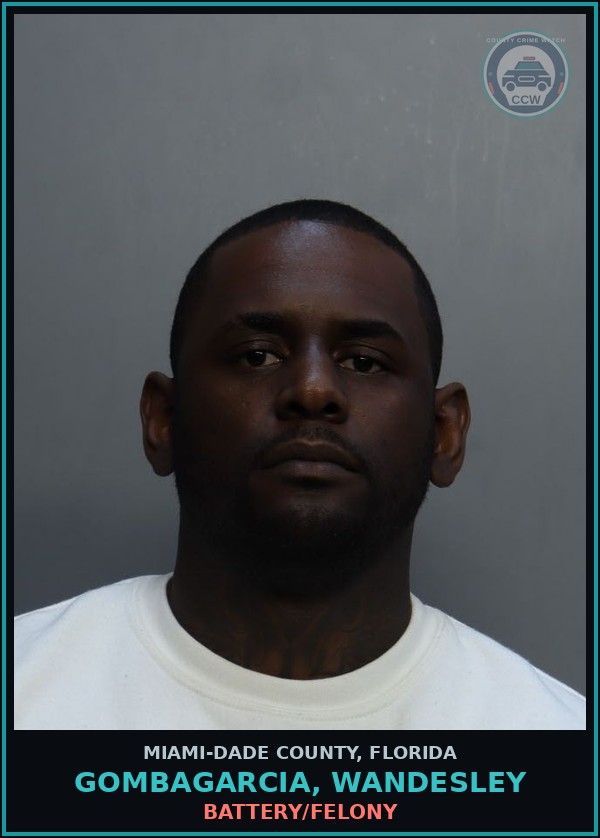 Booking mugshot of GOMBAGARCIA, WANDESLEY in Miami-Dade County