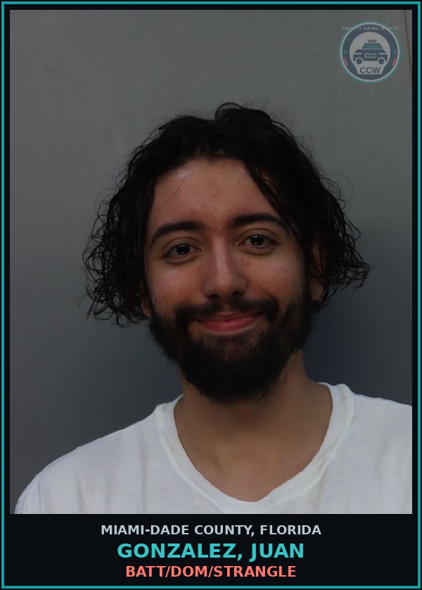 Booking mugshot of GONZALEZ, JUAN in Miami-Dade County