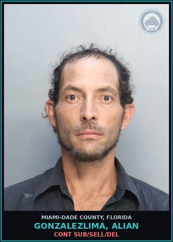 Booking mugshot of GONZALEZLIMA, ALIAN in Miami-Dade County