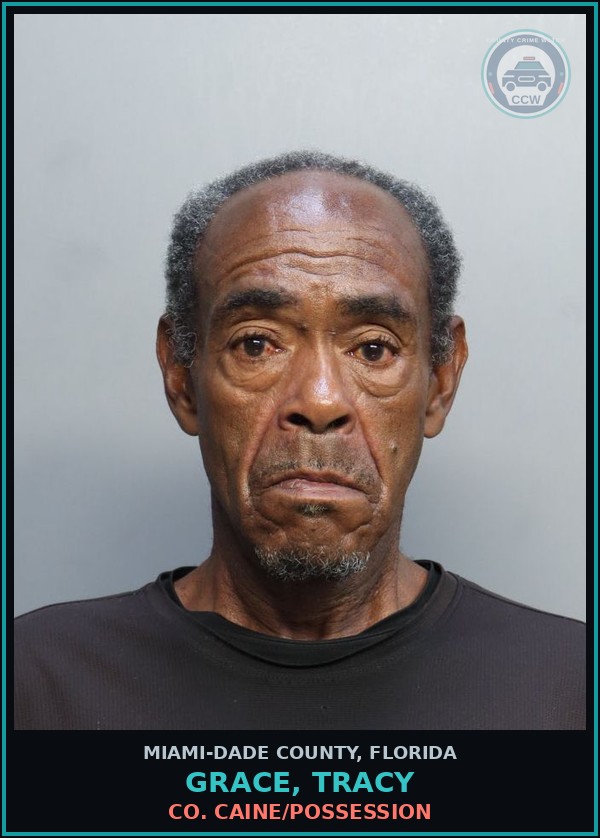 Booking mugshot of GRACE, TRACY in Miami-Dade County