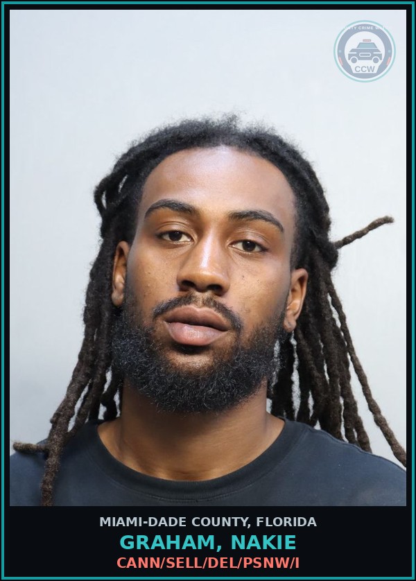 Booking mugshot of GRAHAM, NAKIE in Miami-Dade County