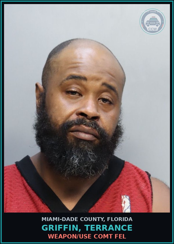 Booking mugshot of GRIFFIN, TERRANCE in Miami-Dade County