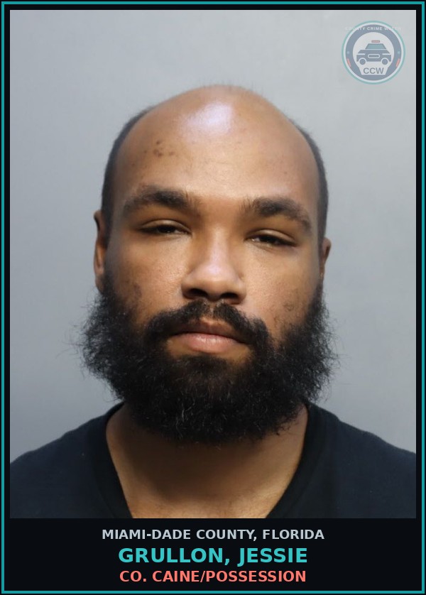 Booking mugshot of GRULLON, JESSIE in Miami-Dade County
