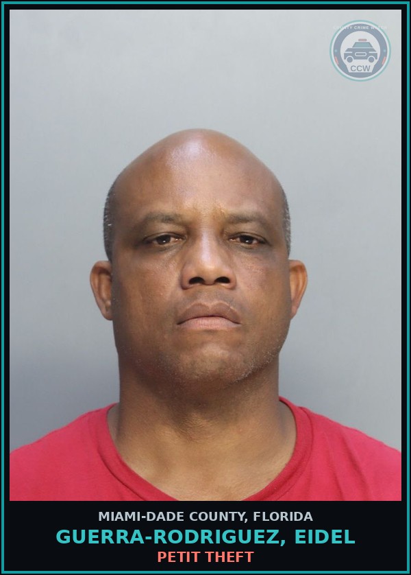Booking mugshot of GUERRA-RODRIGUEZ, EIDEL in Miami-Dade County