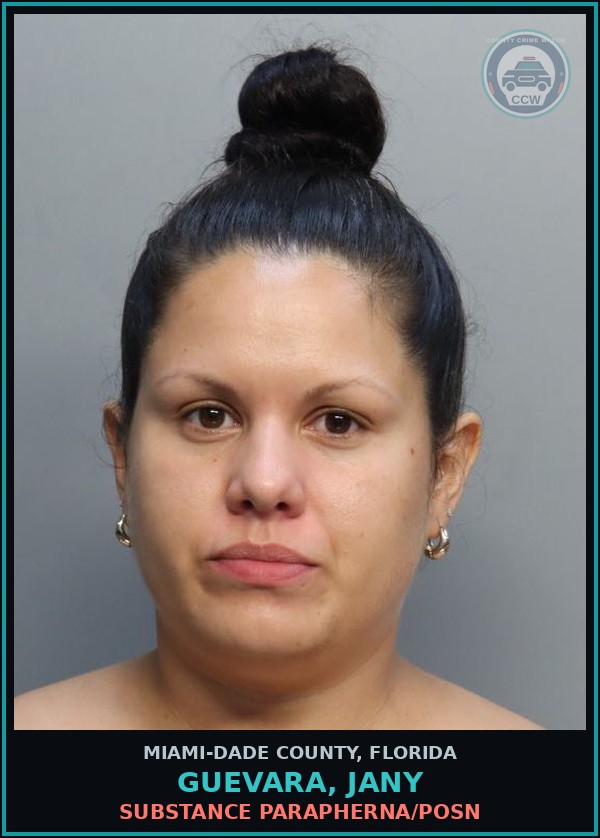 Booking mugshot of GUEVARA, JANY in Miami-Dade County