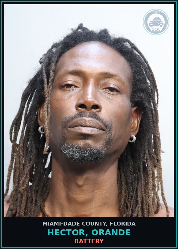 Booking mugshot of HECTOR, ORANDE in Miami-Dade County