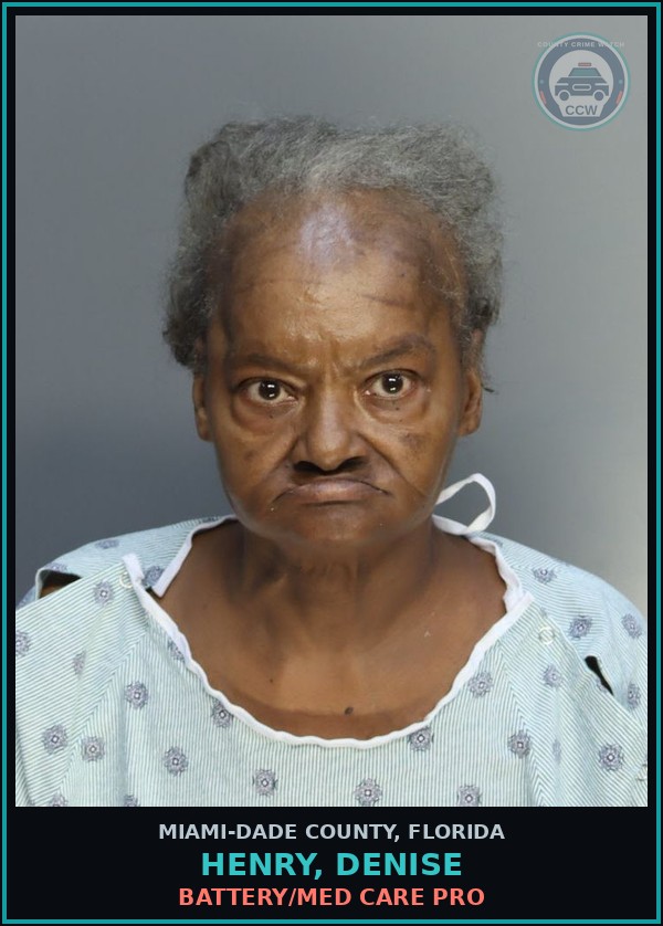 Booking mugshot of HENRY, DENISE in Miami-Dade County