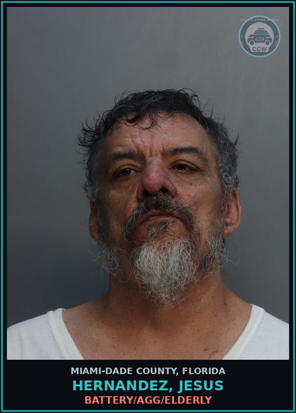 Booking mugshot of HERNANDEZ, JESUS in Miami-Dade County