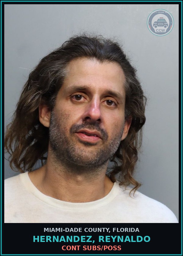 Booking mugshot of HERNANDEZ, REYNALDO in Miami-Dade County