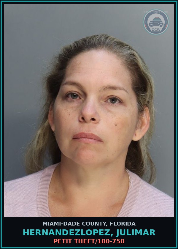 Booking mugshot of HERNANDEZLOPEZ, JULIMAR in Miami-Dade County