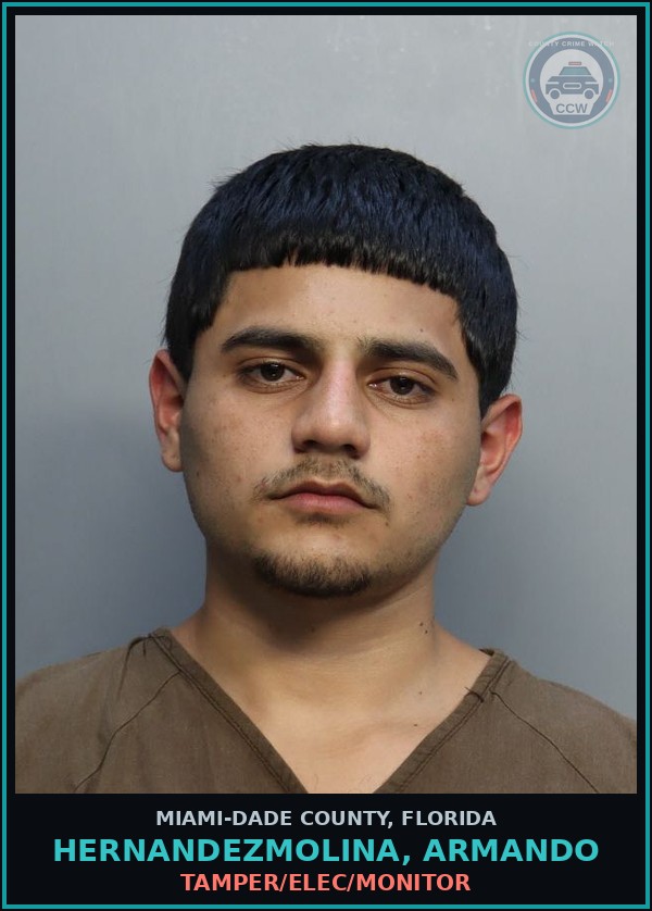 Booking mugshot of HERNANDEZMOLINA, ARMANDO in Miami-Dade County