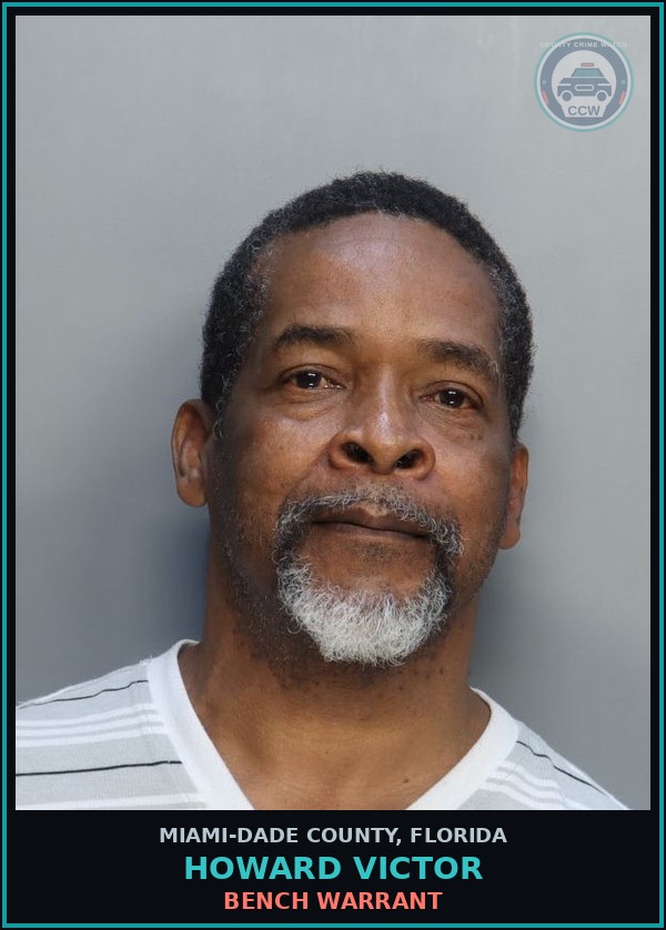 Booking mugshot of HOWARD VICTOR in Miami-Dade County