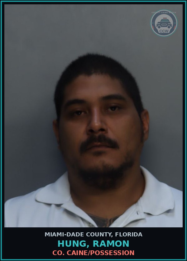 Booking mugshot of HUNG, RAMON in Miami-Dade County