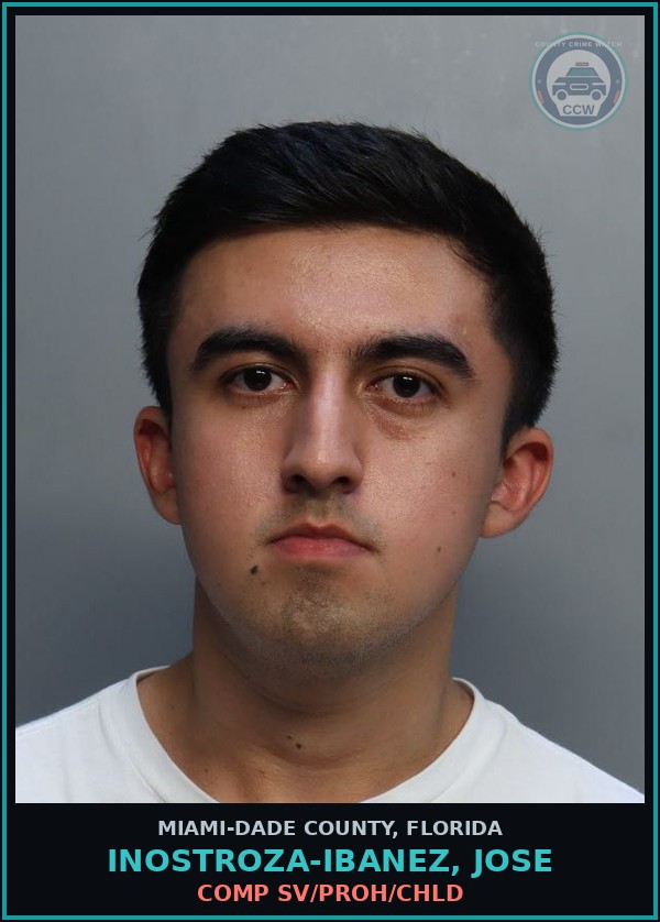 Booking mugshot of INOSTROZA-IBANEZ, JOSE in Miami-Dade County