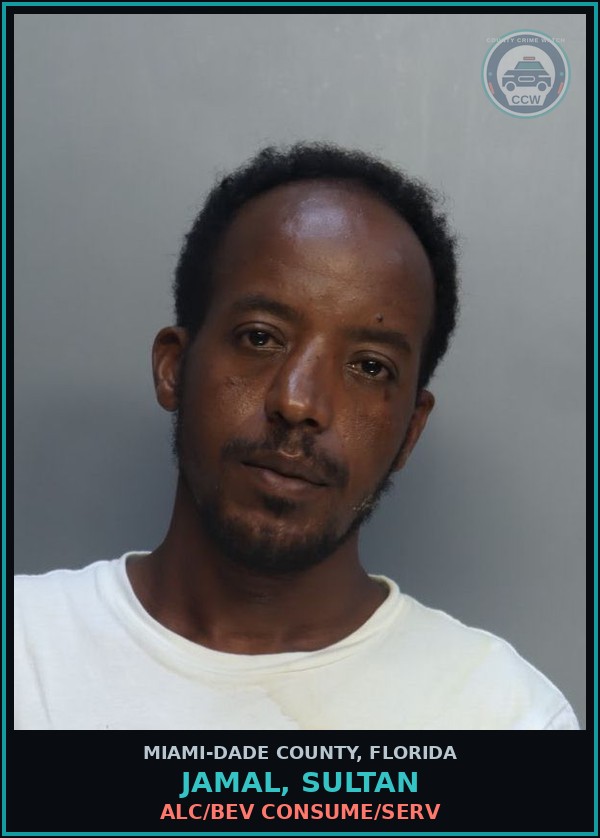 Booking mugshot of JAMAL, SULTAN in Miami-Dade County