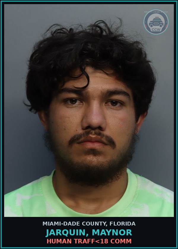 Booking mugshot of JARQUIN, MAYNOR in Miami-Dade County