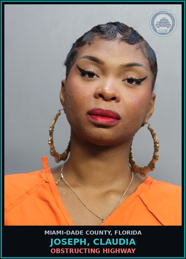 Booking mugshot of JOSEPH, CLAUDIA in Miami-Dade County