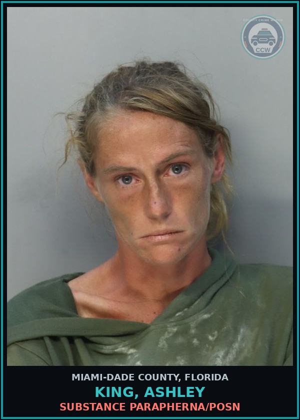 Booking mugshot of KING, ASHLEY in Miami-Dade County