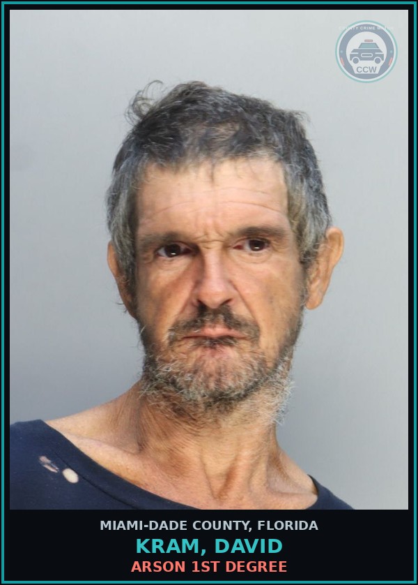 Booking mugshot of KRAM, DAVID in Miami-Dade County