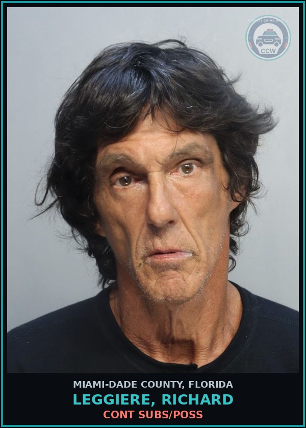 Booking mugshot of LEGGIERE, RICHARD in Miami-Dade County