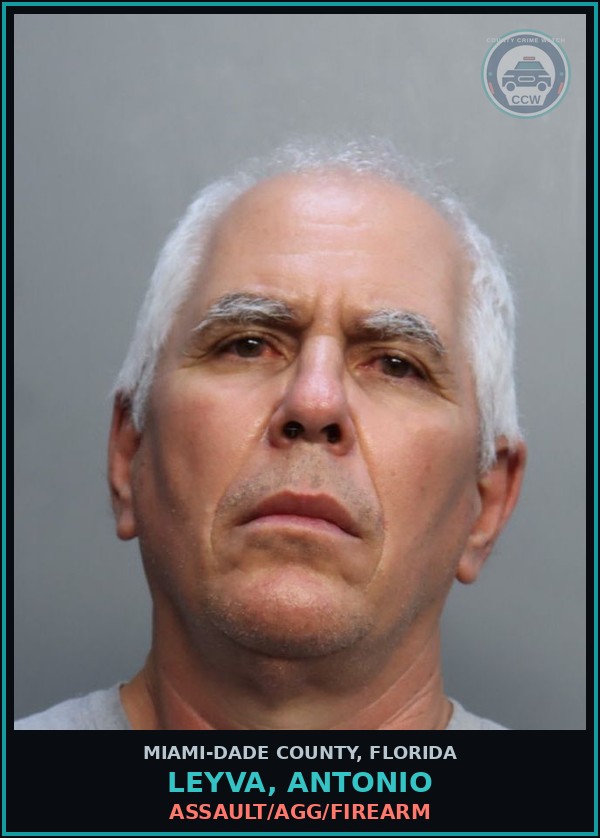 Booking mugshot of LEYVA, ANTONIO in Miami-Dade County