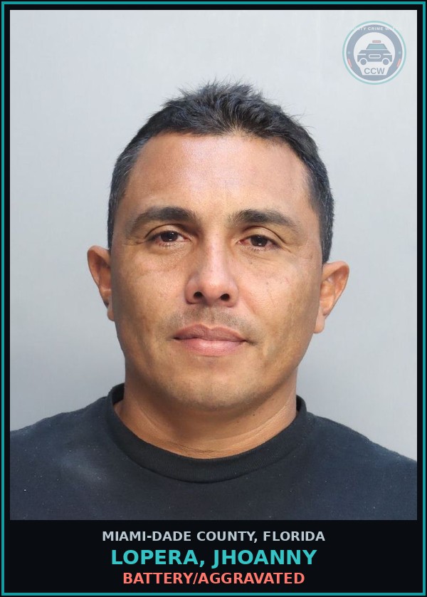 Booking mugshot of LOPERA, JHOANNY in Miami-Dade County