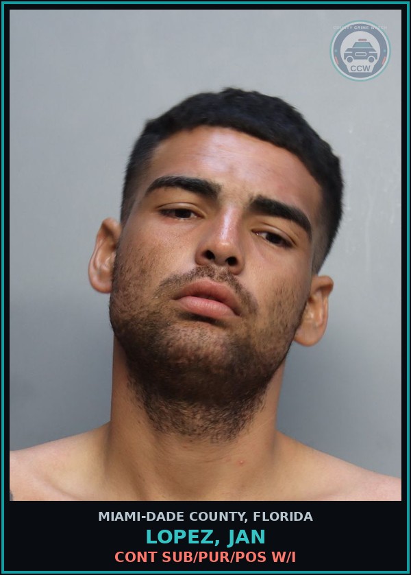 Booking mugshot of LOPEZ, JAN in Miami-Dade County