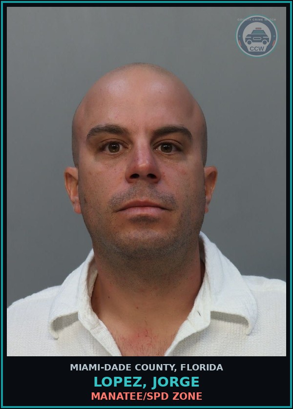 Booking mugshot of LOPEZ, JORGE in Miami-Dade County