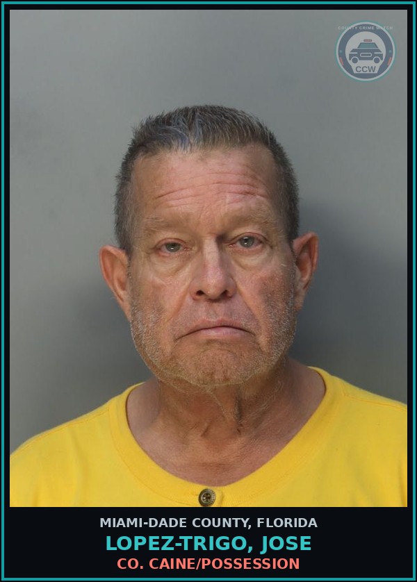 Booking mugshot of LOPEZ-TRIGO, JOSE in Miami-Dade County