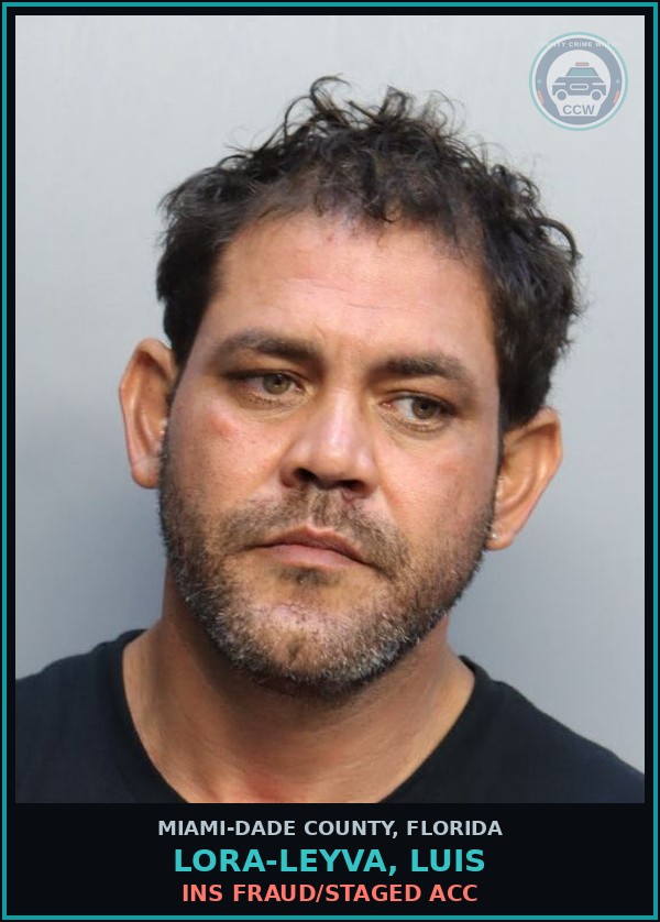 Booking mugshot of LORA-LEYVA, LUIS in Miami-Dade County