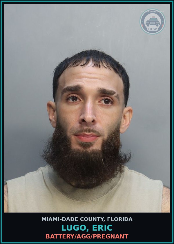 Booking mugshot of LUGO, ERIC in Miami-Dade County