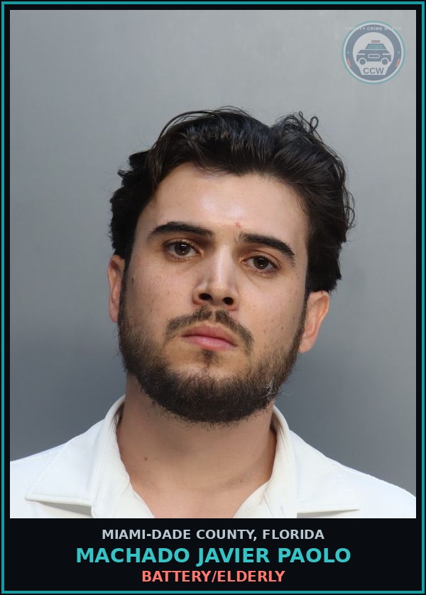 Booking mugshot of MACHADO JAVIER  PAOLO in Miami-Dade County