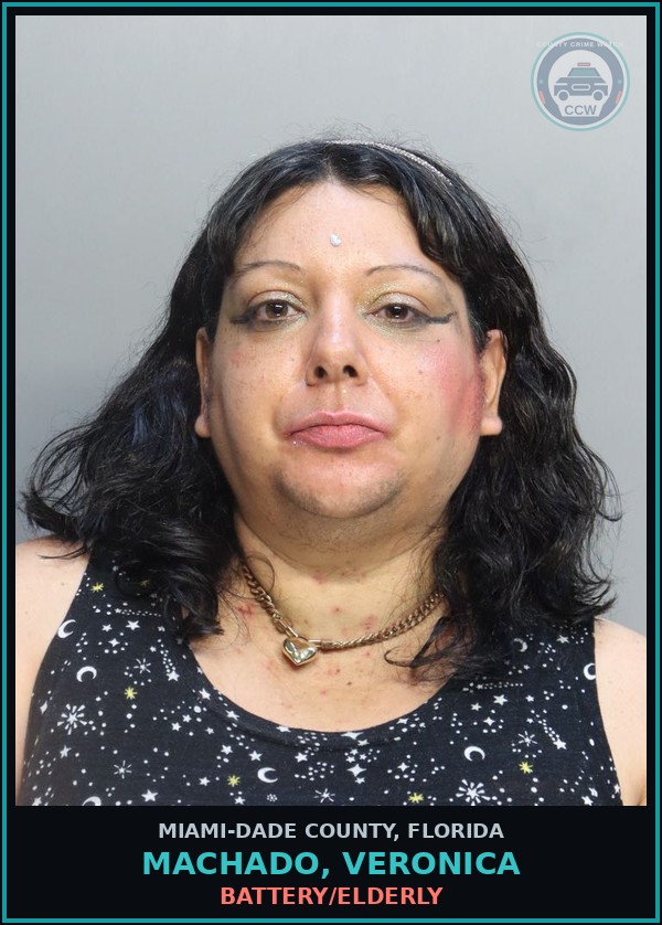 Booking mugshot of MACHADO, VERONICA in Miami-Dade County