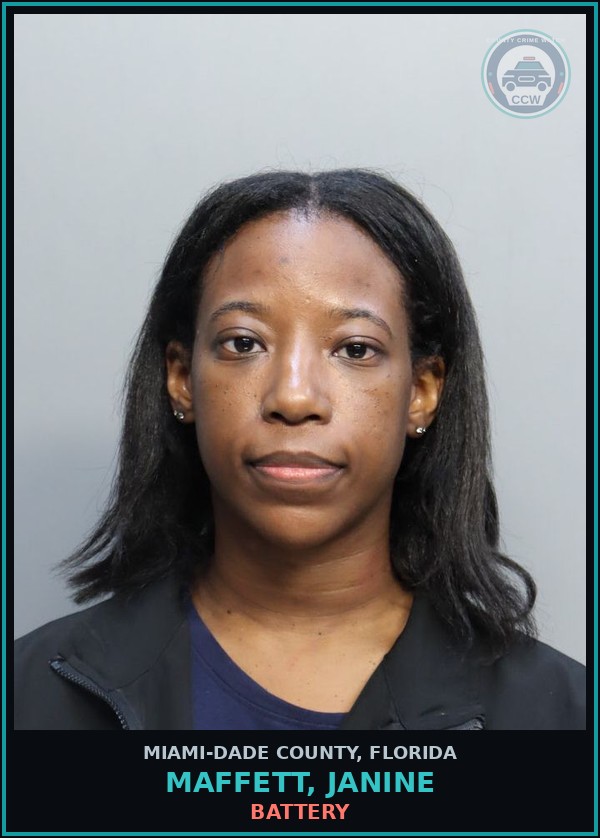 Booking mugshot of MAFFETT, JANINE in Miami-Dade County