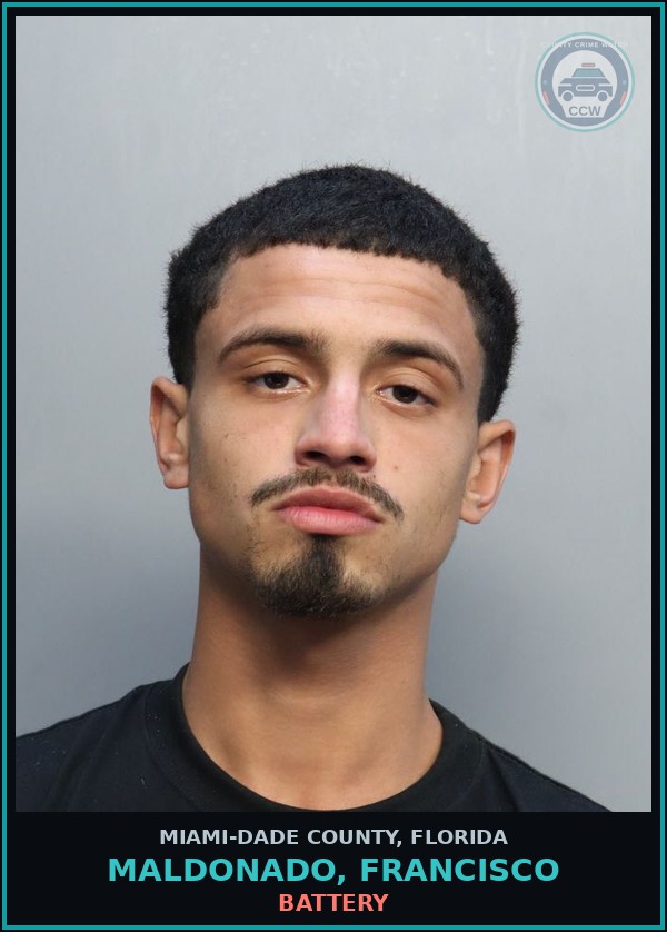 Booking mugshot of MALDONADO, FRANCISCO in Miami-Dade County