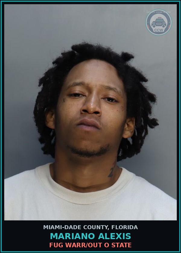 Booking mugshot of MARIANO ALEXIS in Miami-Dade County