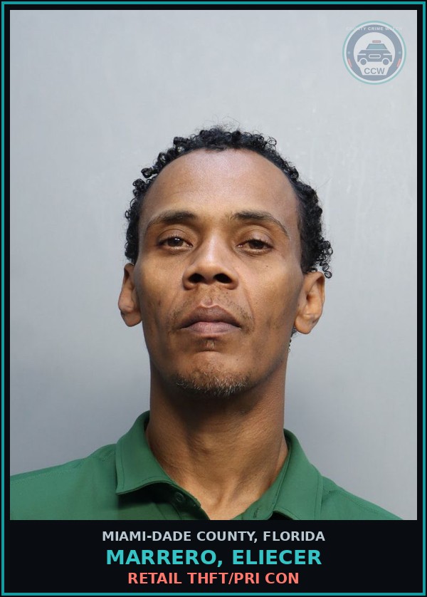 Booking mugshot of MARRERO, ELIECER in Miami-Dade County