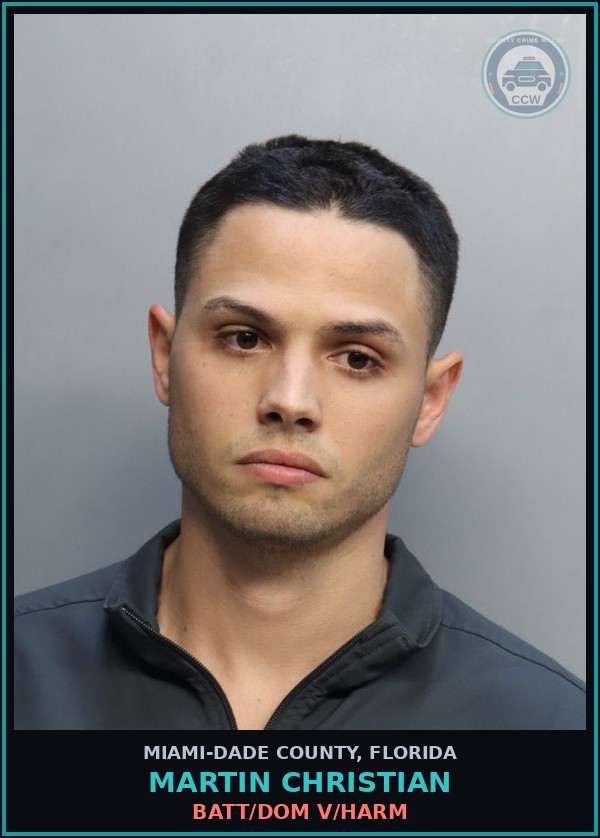 Booking mugshot of MARTIN CHRISTIAN in Miami-Dade County
