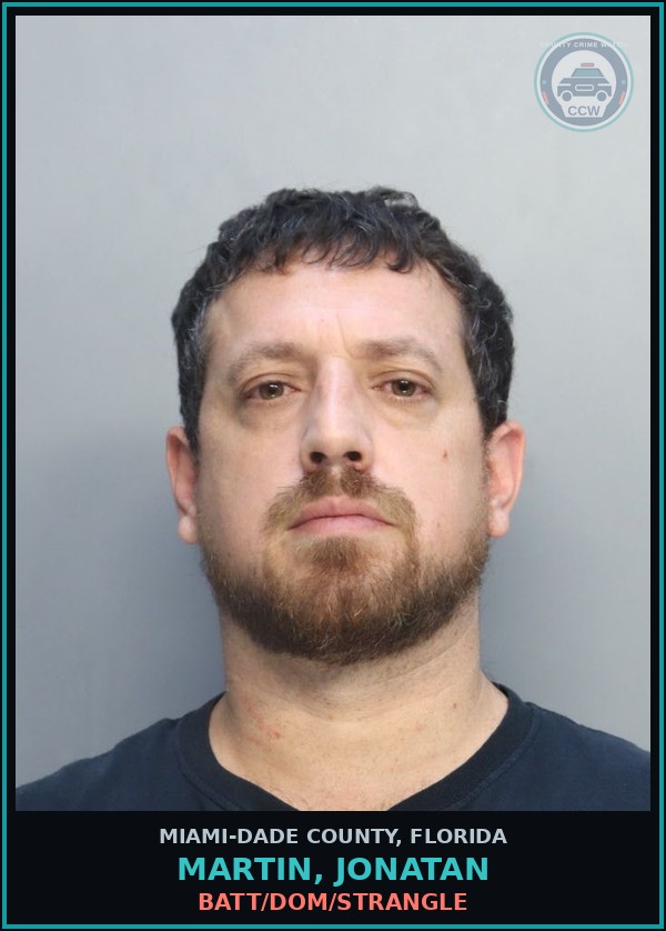 Booking mugshot of MARTIN, JONATAN in Miami-Dade County