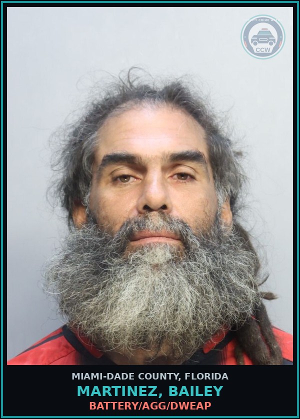Booking mugshot of MARTINEZ, BAILEY in Miami-Dade County