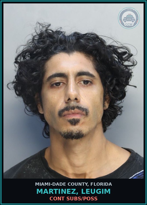 Booking mugshot of MARTINEZ, LEUGIM in Miami-Dade County