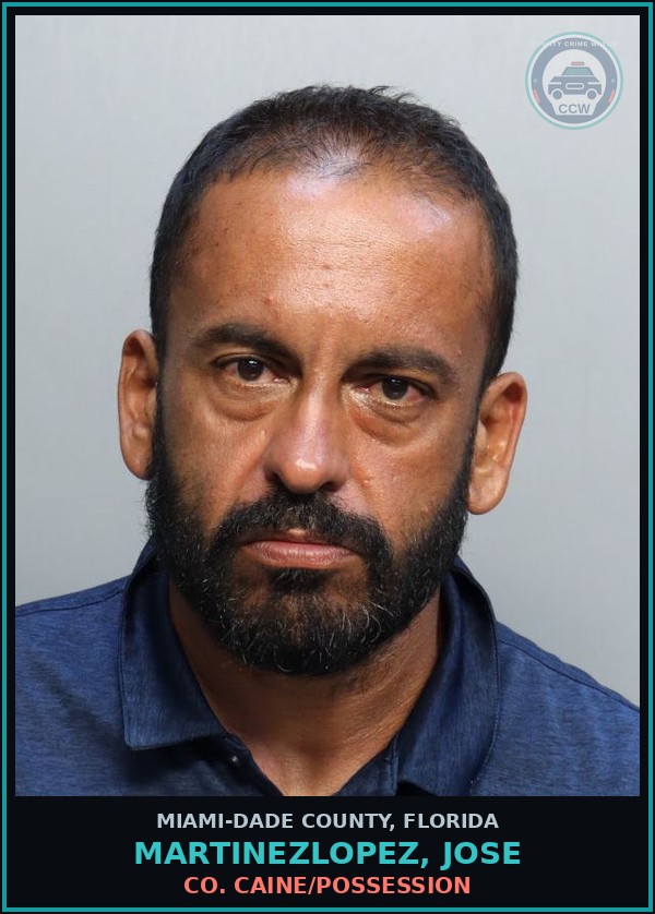 Booking mugshot of MARTINEZLOPEZ, JOSE in Miami-Dade County