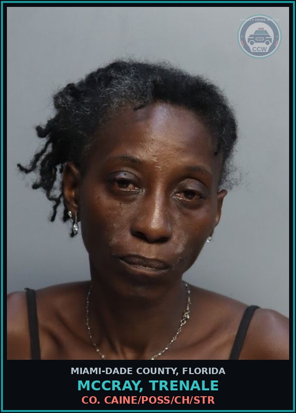 Booking mugshot of MCCRAY, TRENALE in Miami-Dade County
