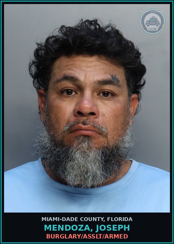 Booking mugshot of MENDOZA, JOSEPH in Miami-Dade County