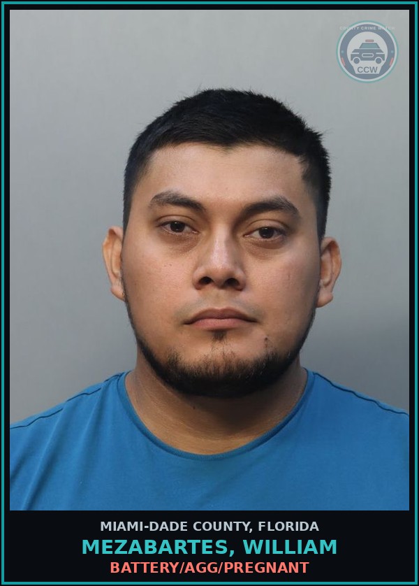 Booking mugshot of MEZABARTES, WILLIAM in Miami-Dade County